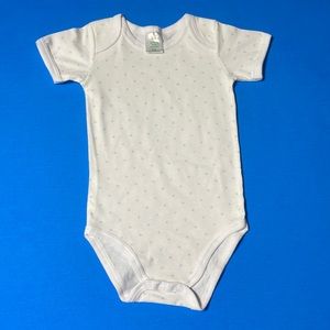 White and Blue Star Onesie